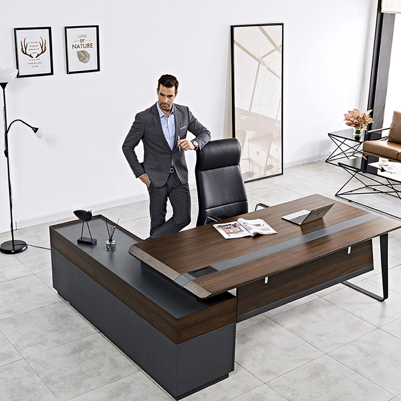 Office Tech Furniture - Escritorio de oficina de madera de