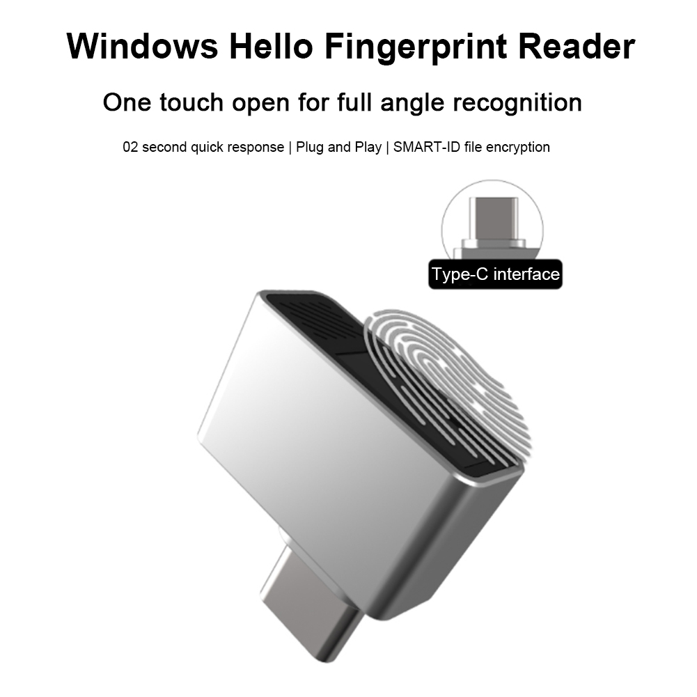 Fingerprint Reader Usb - Escáner biométrico tipo C, escáner biométrico
