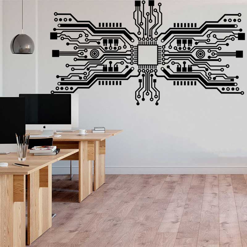 Office Tech Furniture - Pegatina de pared con Chip de