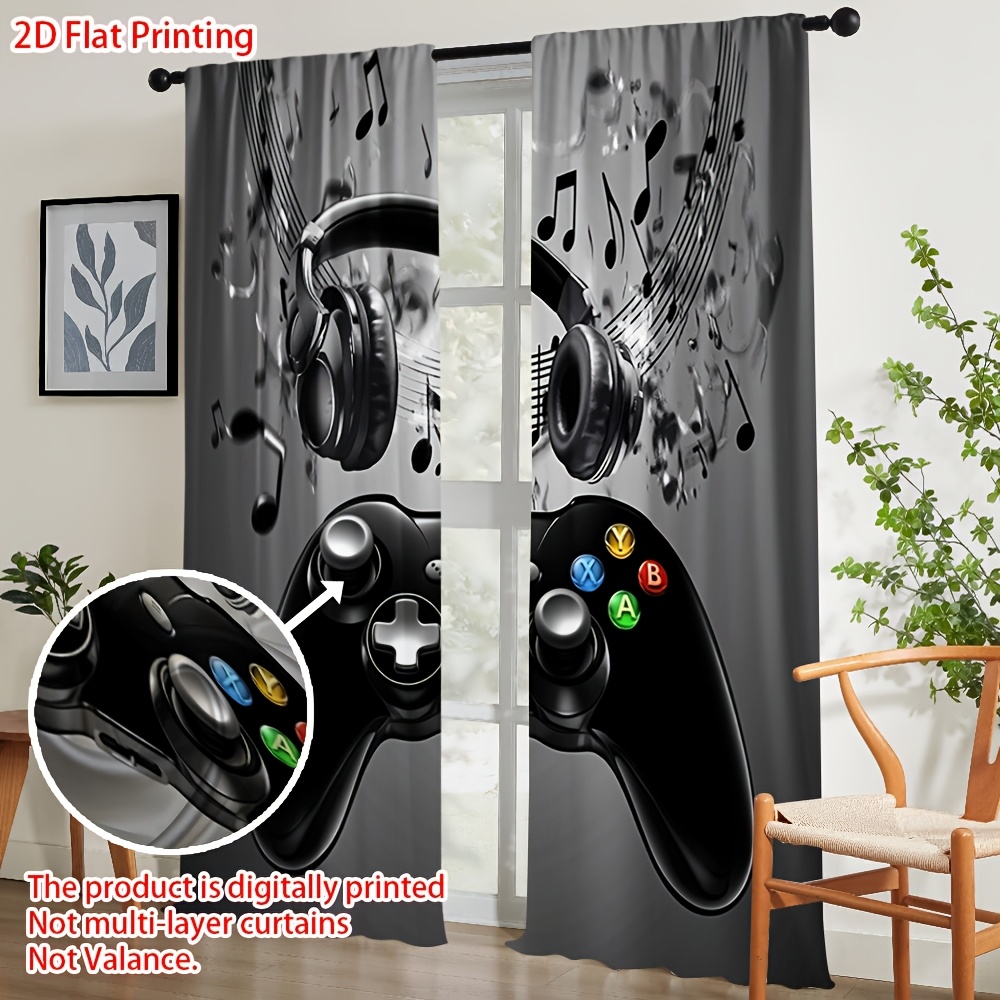 2 Cortinas con Estampado de No - Office Tech Room reseña y precio