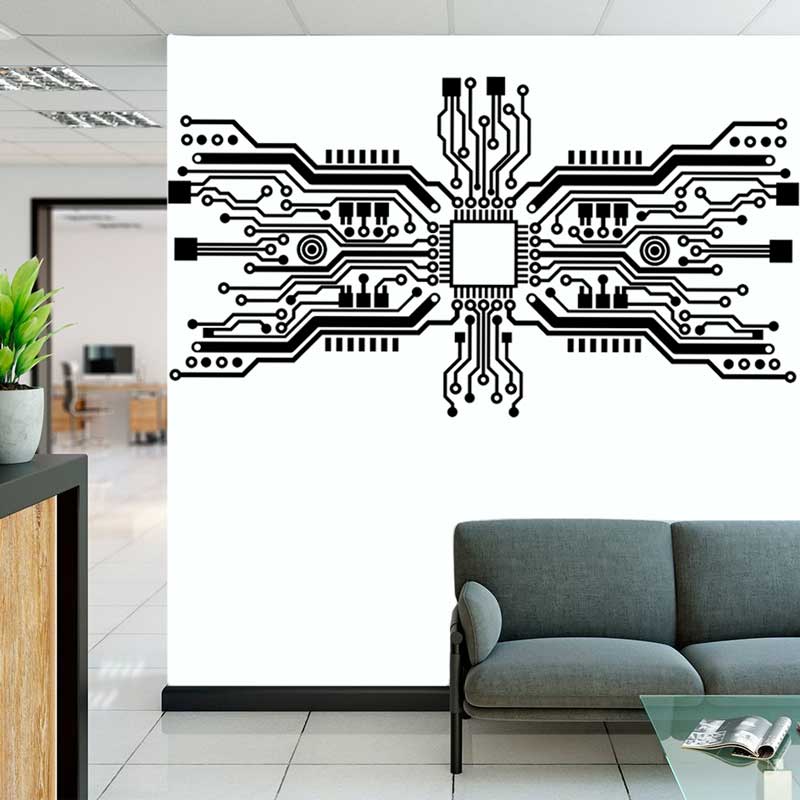 Pegatina de pared con Chip de  - Office Tech Furniture reseña y precio